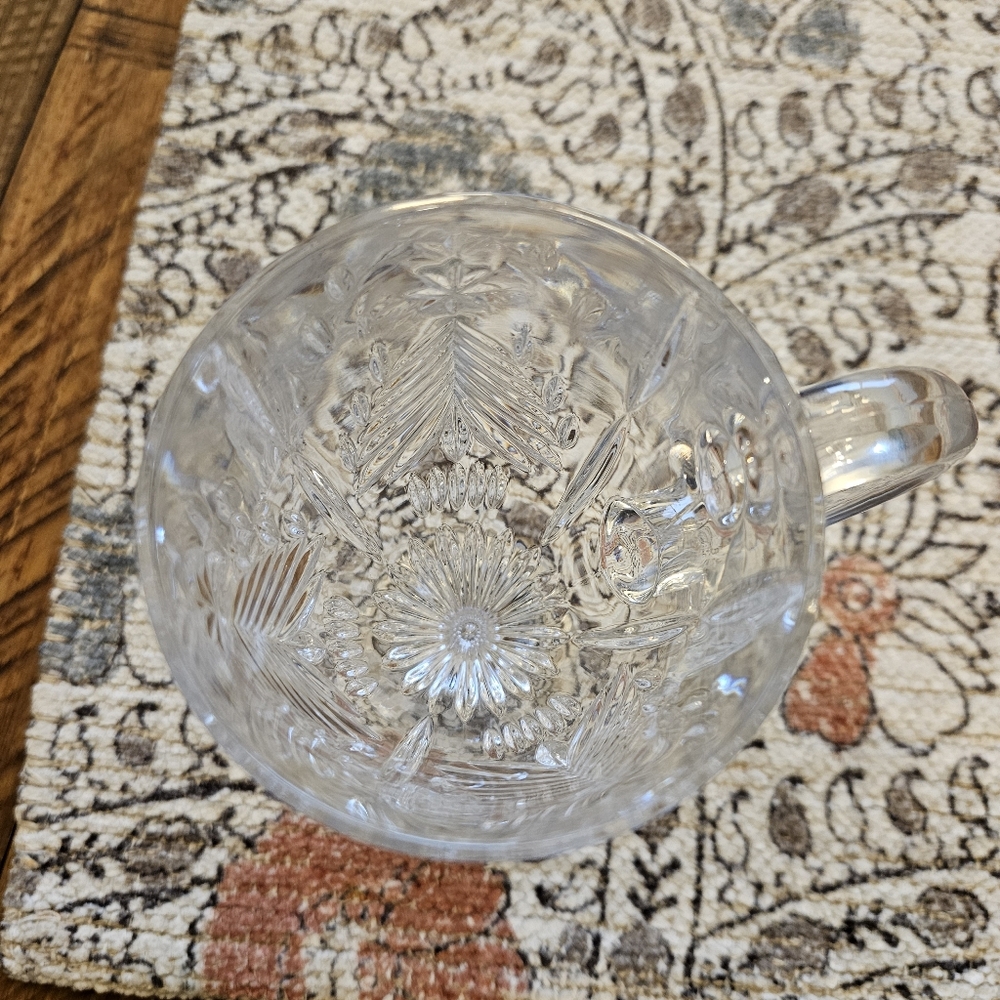 Mikasa Crystal Christmas Tree Footed Irish Coffee Mug Single Replacement 7" - Picture 5 of 8